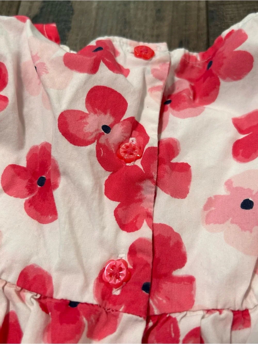 Gymboree Flower 100% Cotton Dress 2T Pink White‎